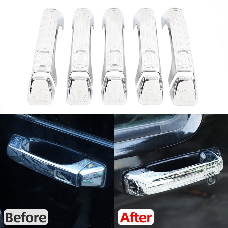 8PCS ABS Chrome Door Handle Cover Trim Shell Cover For Hummer H3 2005-09 US 1