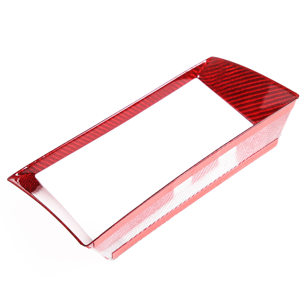 Red Carbon Fiber Dashboard Navigation Cover Trim for For Jaguar F-TYPE 2013-18 8