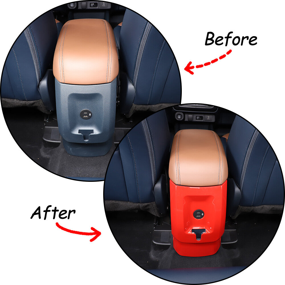 Red Interior Rear Air Outlet Vent Trim Cover Fram For Ford Maverick 2022-23 US 2