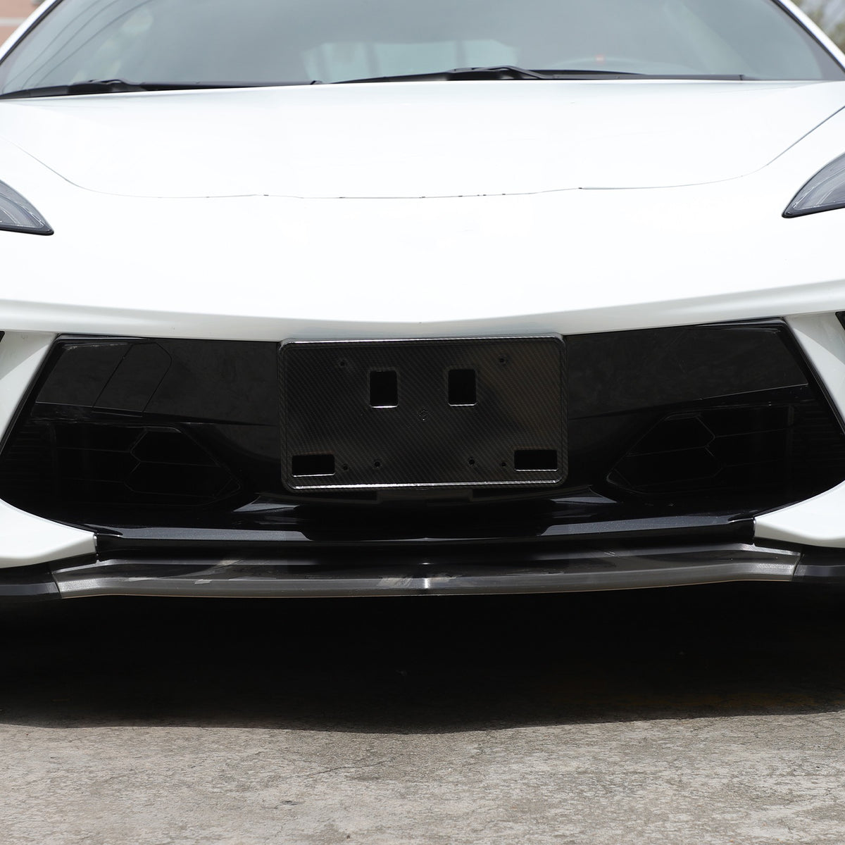 Carbon Fiber ABS Front License Plate Bracket For Corvette C8 20+ OE: 86801045 US 14