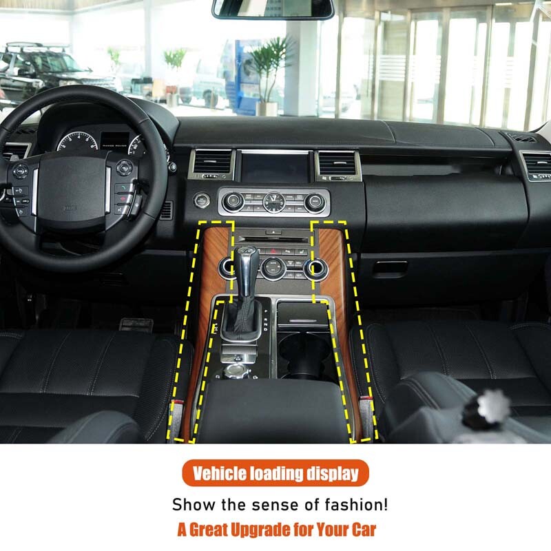 Silver Center Gear Shift Side Strip Trim For LR Range Rover Sport L320 2005-2013 22