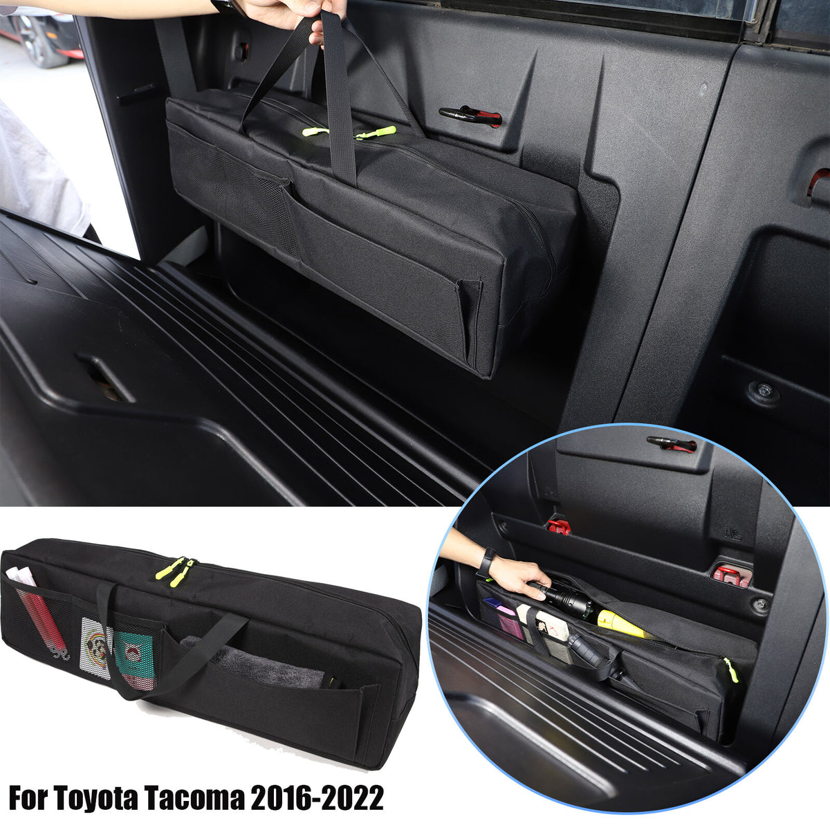 Car Auto Trunk Organizer Rear Seat Storage Bag For Toyota Tacoma 2016-2022 1