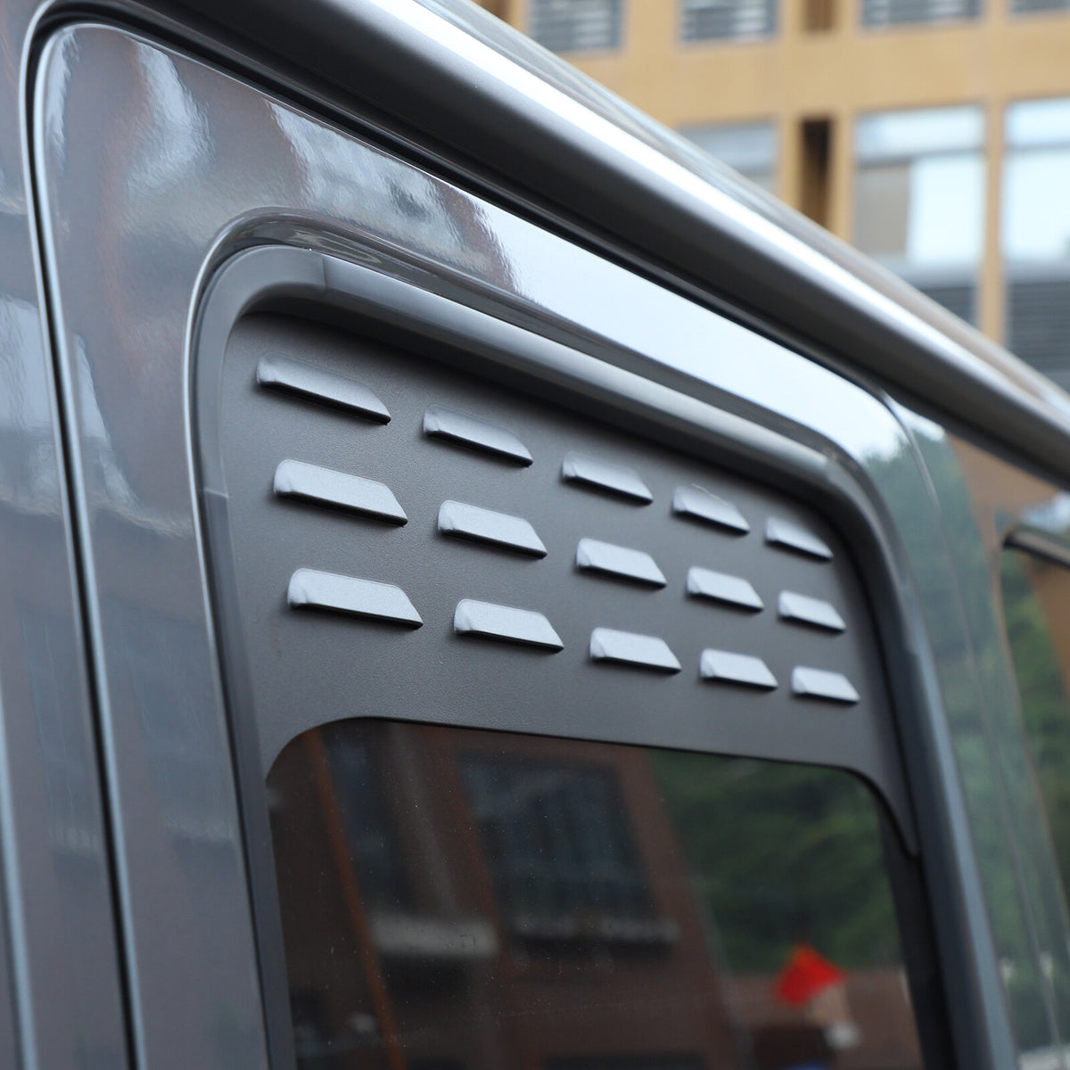 Black Aluminium Alloy Rear Door Window Air Vents Screens For Benz G-class 19-23 11