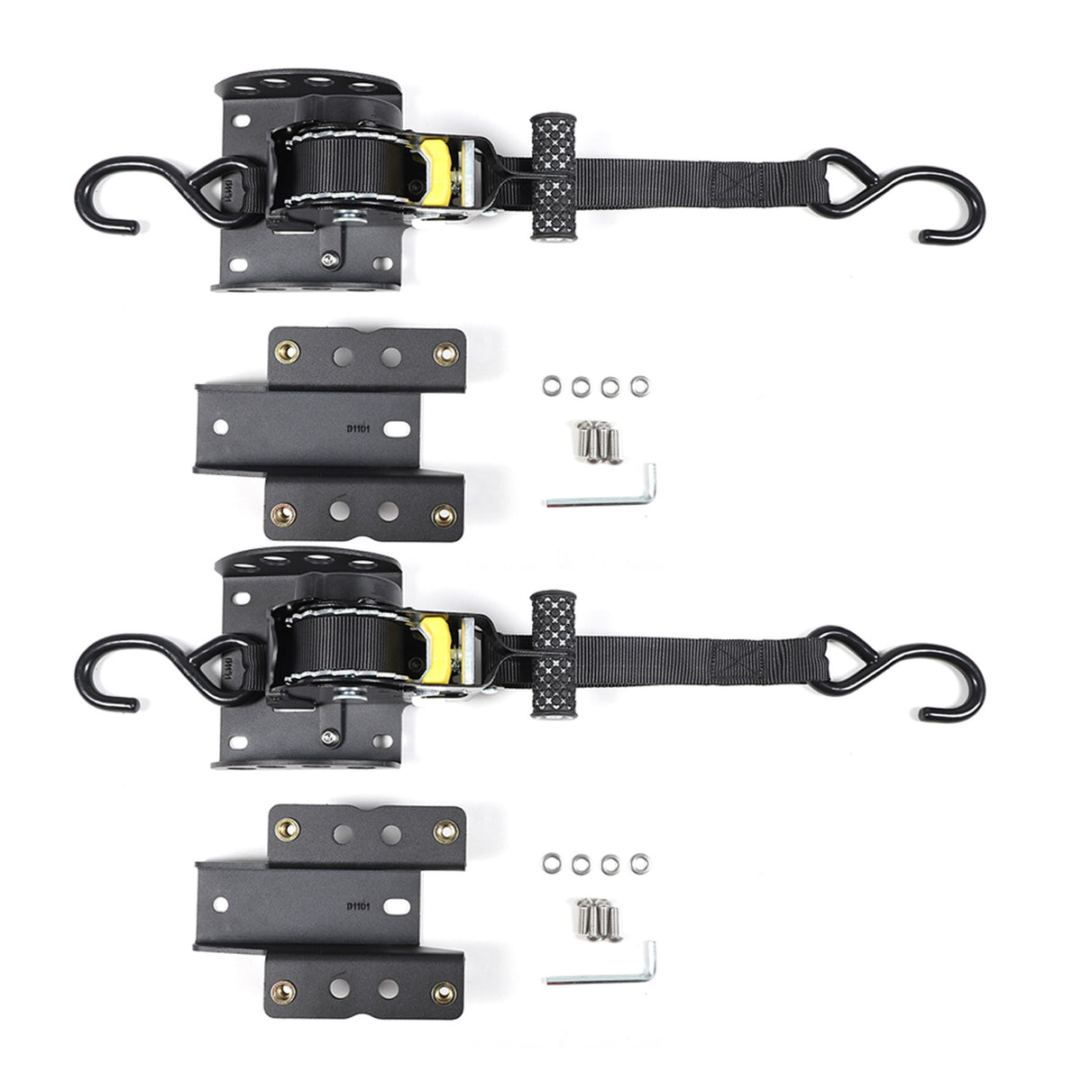Carbon Steel Truck Bed Tie Down Ratchet Strap Trim For Ford Ranger T9 2023+ 22