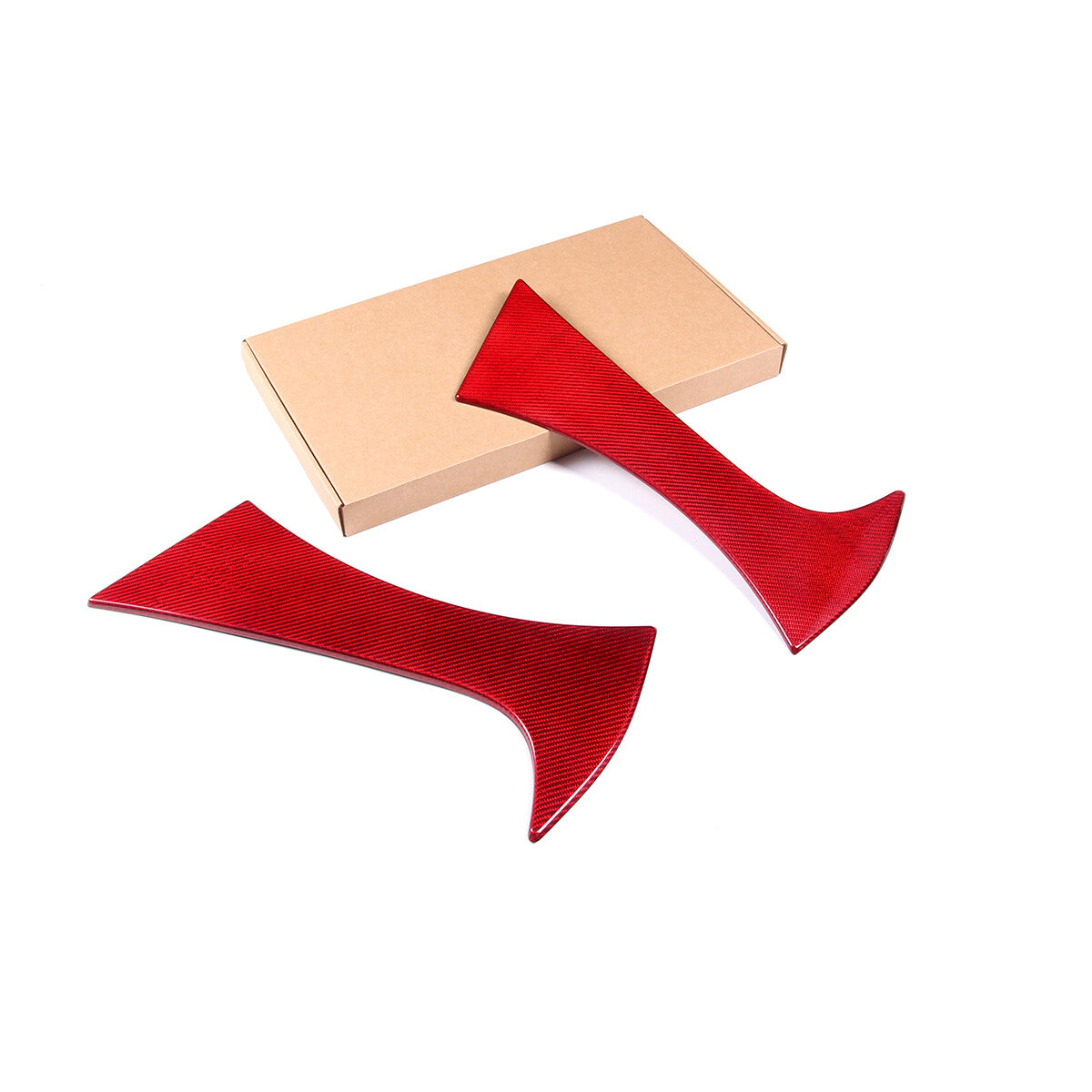Red Car Side Door Fender Vent Air Wing Cover Trim For Subaru BRZ 2022-2023 9