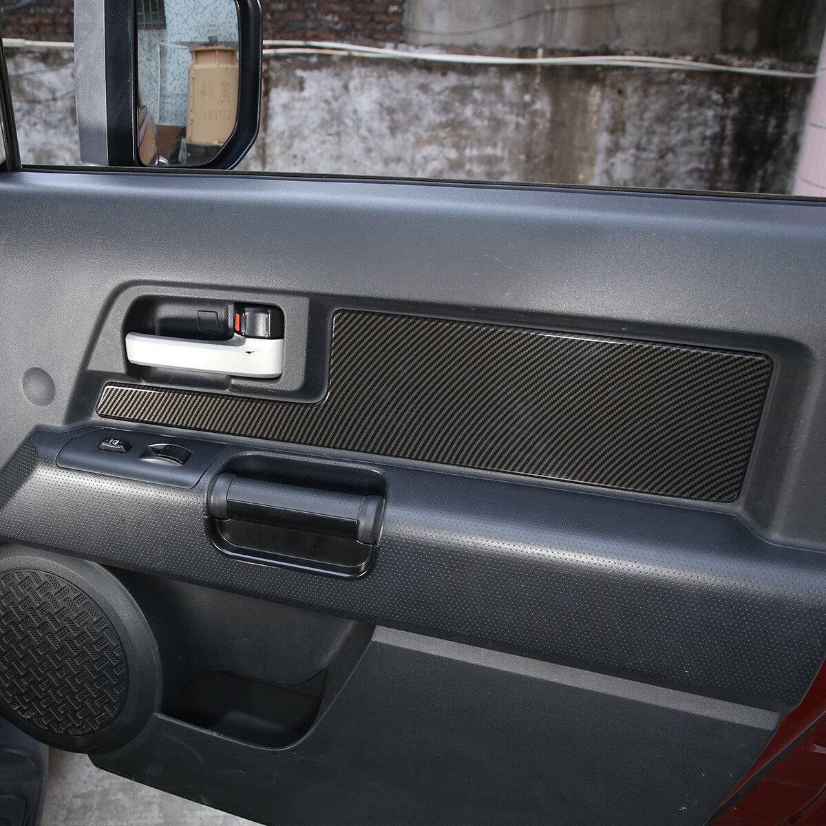 ABS Carbon Fiber Door panel strip cover trim For Toyota FJ Cruiser 2007-2021 US 5
