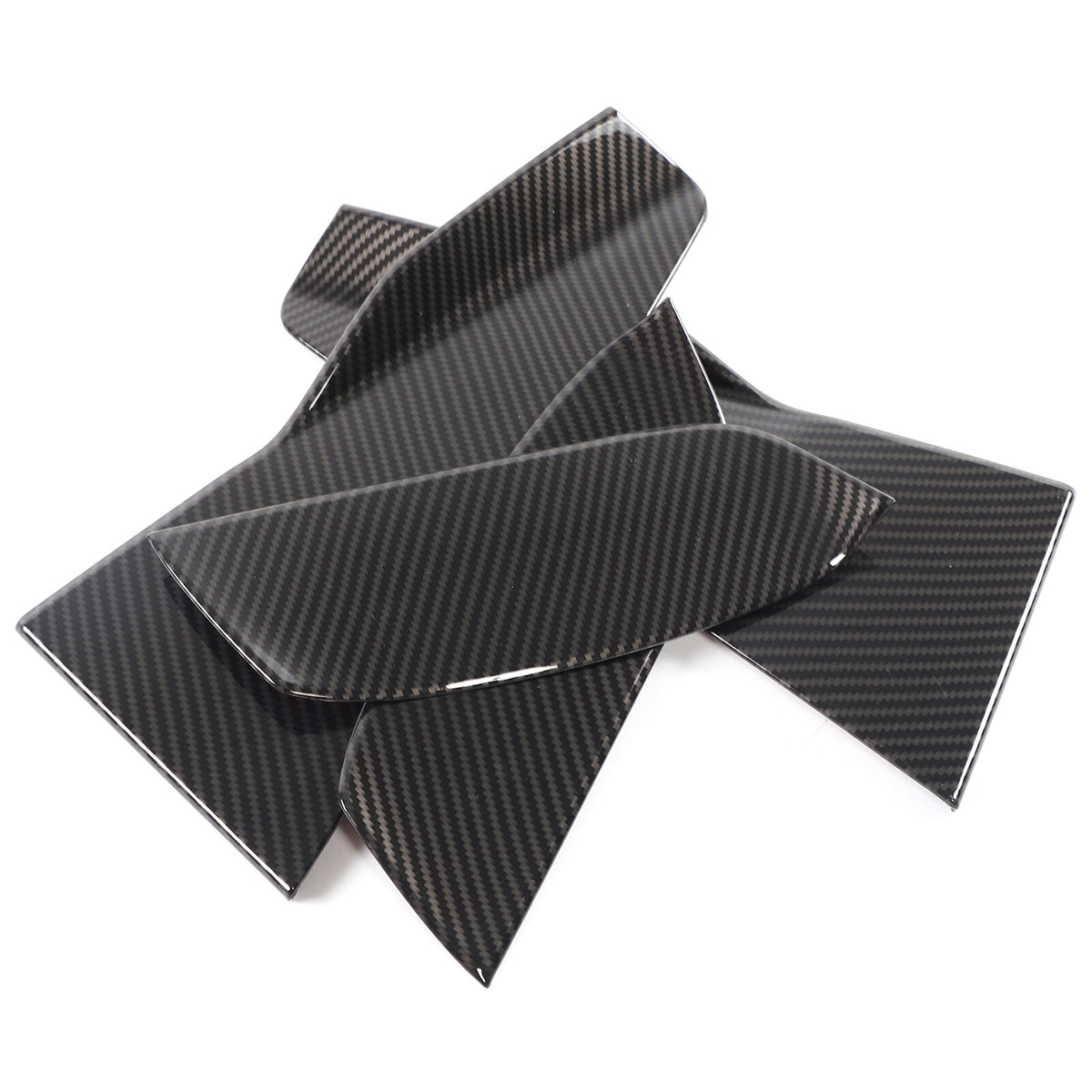 ABS Carbon Fiber Front Side Vent Fender Cover Trim For BMW 5 Series G60 i5 2024+ 17