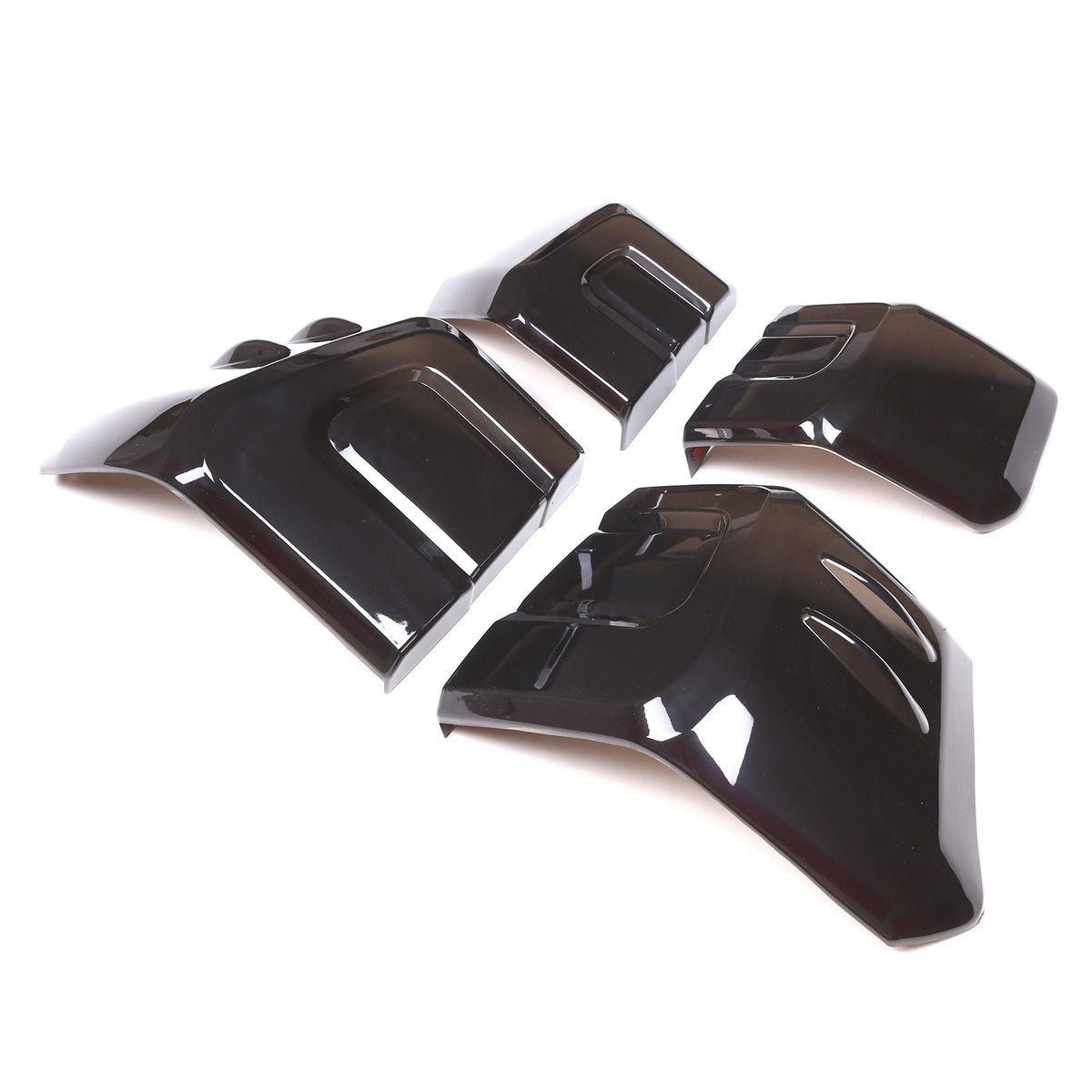 Smoked Black Tail Light Lamp Cover Trim For Toyota Land Cruiser Prado 2018-22 4
