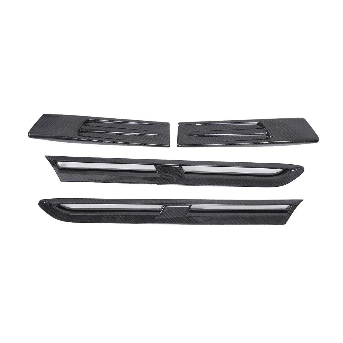 Real Dry Carbon Fiber Front Fender Air Vent Trim For Nissan GTR R35 2008-2016 14