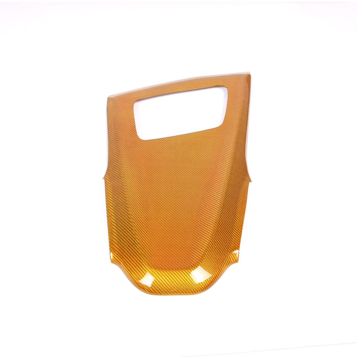 Yellow Carbon Fiber Dash Instrument Cover Trim W/ HUD For Corvette C8 20-25 14
