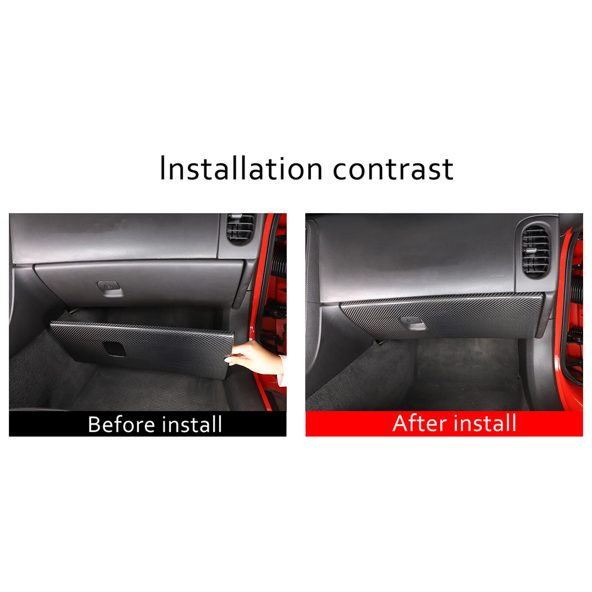 Real Carbon Fiber Co-pilot Storage Glove Box Covers For Corvette C6 2005-2013 21