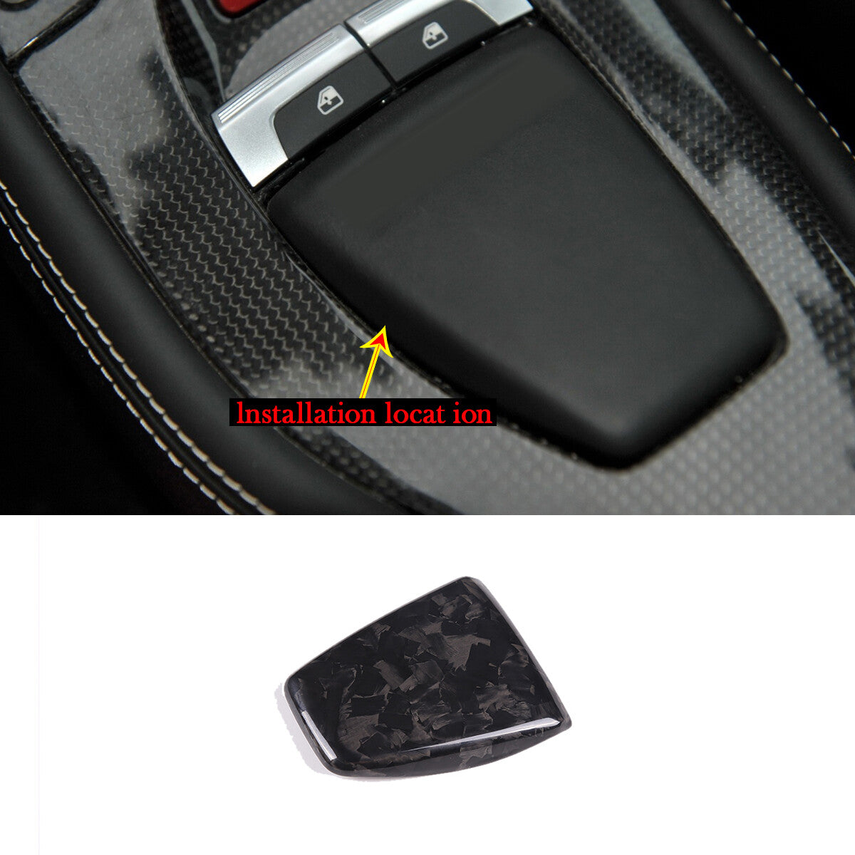 Forged Carbon Fiber Car Interior Kit Cover Trim Set For Ferrari 458 2011-2016 15