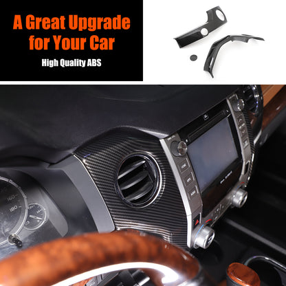 For Toyota Tundra 2014-2021 ABS Carbon Interior Side Air Vent Outlet Covers 16