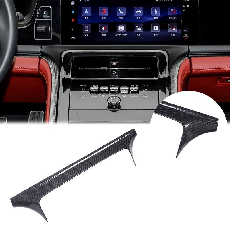Real Carbon Fiber Center Upper Air Outlet Trim For Porsche Panamera 972 2024+ 19