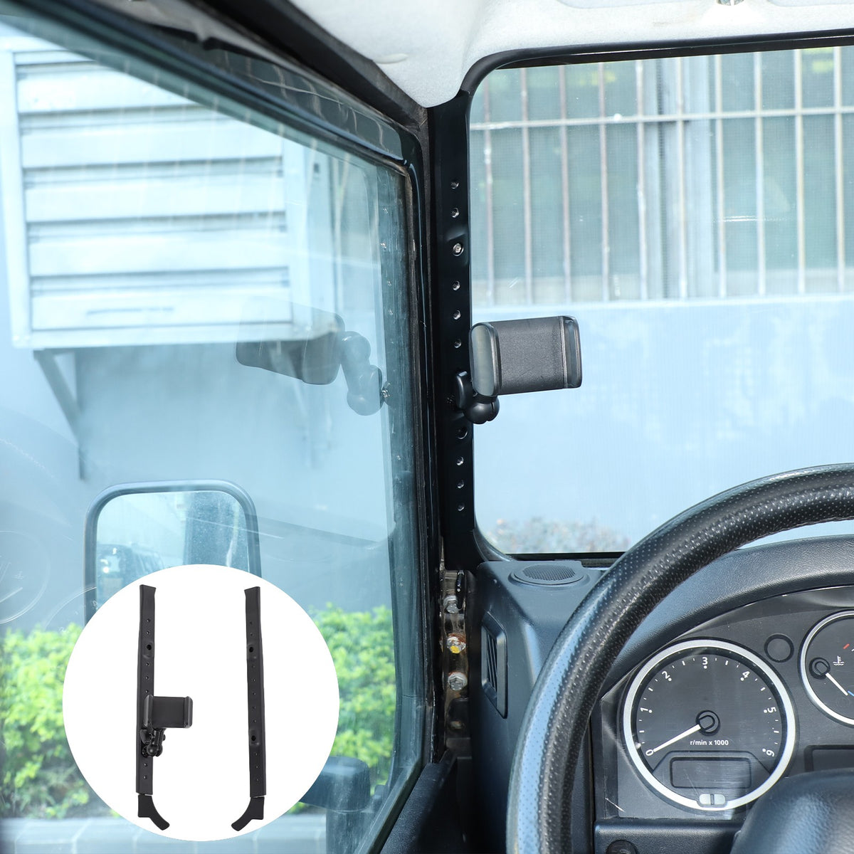 A-Pillar Mount Holder Bracket Clip For Land Rover Defender L316 2004-2018 15