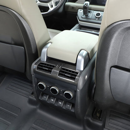 Real Carbon Fiber Rear Air Outlet Vent Panel Trim Cover For LR Defender 2020-24 11