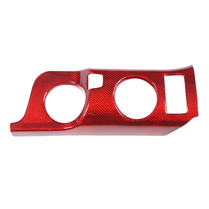 Red Real Carbon Fiber Interior Center Console Trim For Nissan Z 400Z RZ34 2023+ 5