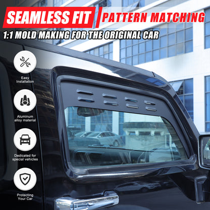 Alloy Front Door Window Louver Air Vent Panel Trim Cover For Hummer H3 05-09 US 4