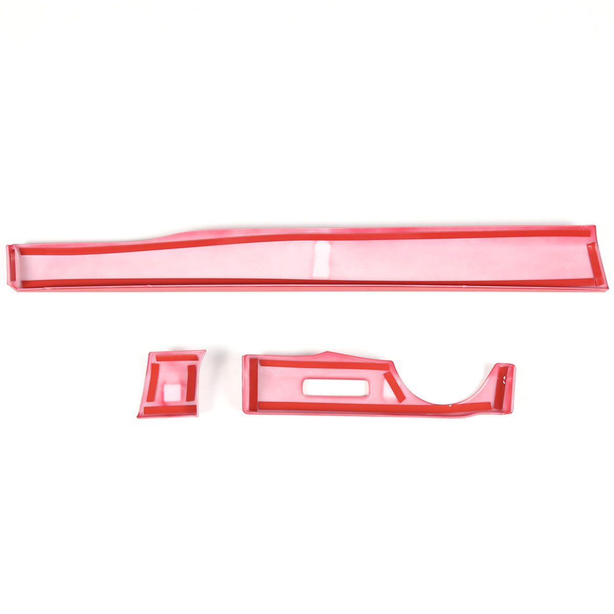 Red ABS Dashboard Center Console Trim Cover for Nissan Titan 2016-23 US 9
