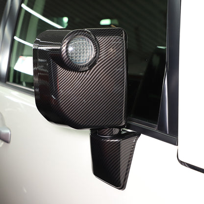Carbon Exterior Rearview mirror base cover trim For Toyota FJ Cruiser 2007-21 8