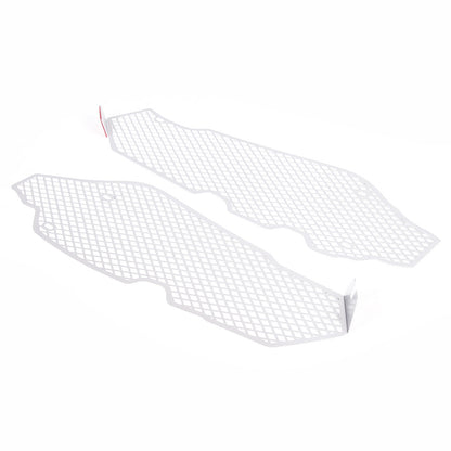 Silver Steel Intake Mesh Grille Insert Guard For Corvette C8 2020-2026 10