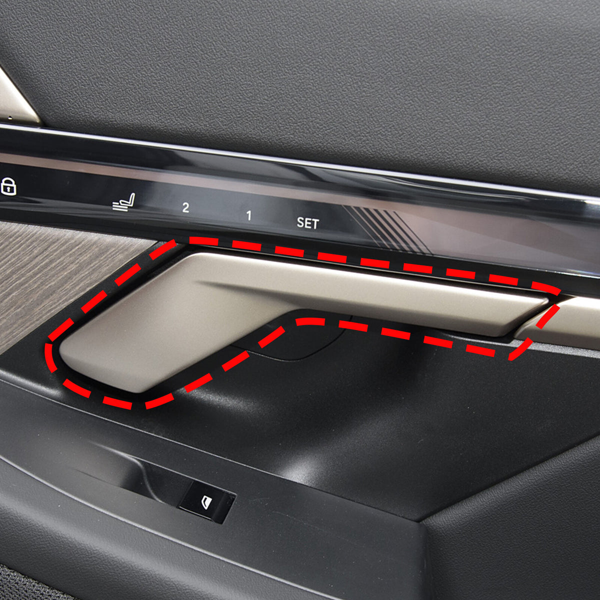 Real Carbon Fiber Interior Door Handle Cover Trim for BMW 5 Series G60 2024+ 13