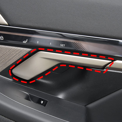 Real Carbon Fiber Interior Door Handle Cover Trim for BMW 5 Series G60 2024+ 13