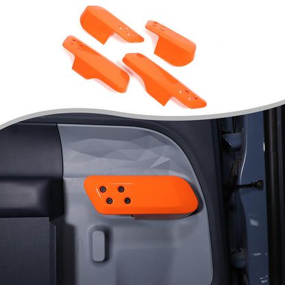 Orange ABS Interior Door Handle Panel Trim For Ford Maverick 2022+ US 17