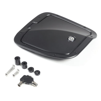 Black Door Fuel Tank Cover W/ Lock Gas Cap Tank Trim For Toyota Tacoma 16-23 US 15