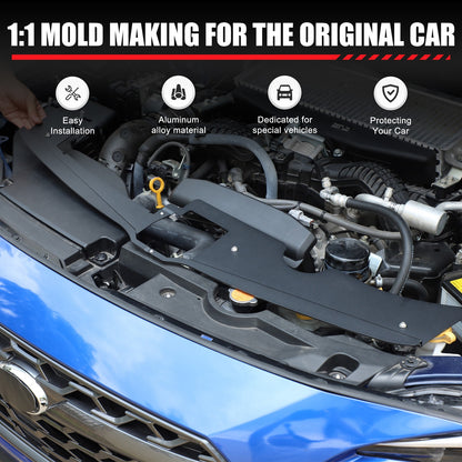Alloy Black Engine Hood Latch Dust Cover Plate For Subaru WRX VB/Levorg 2022+ 6