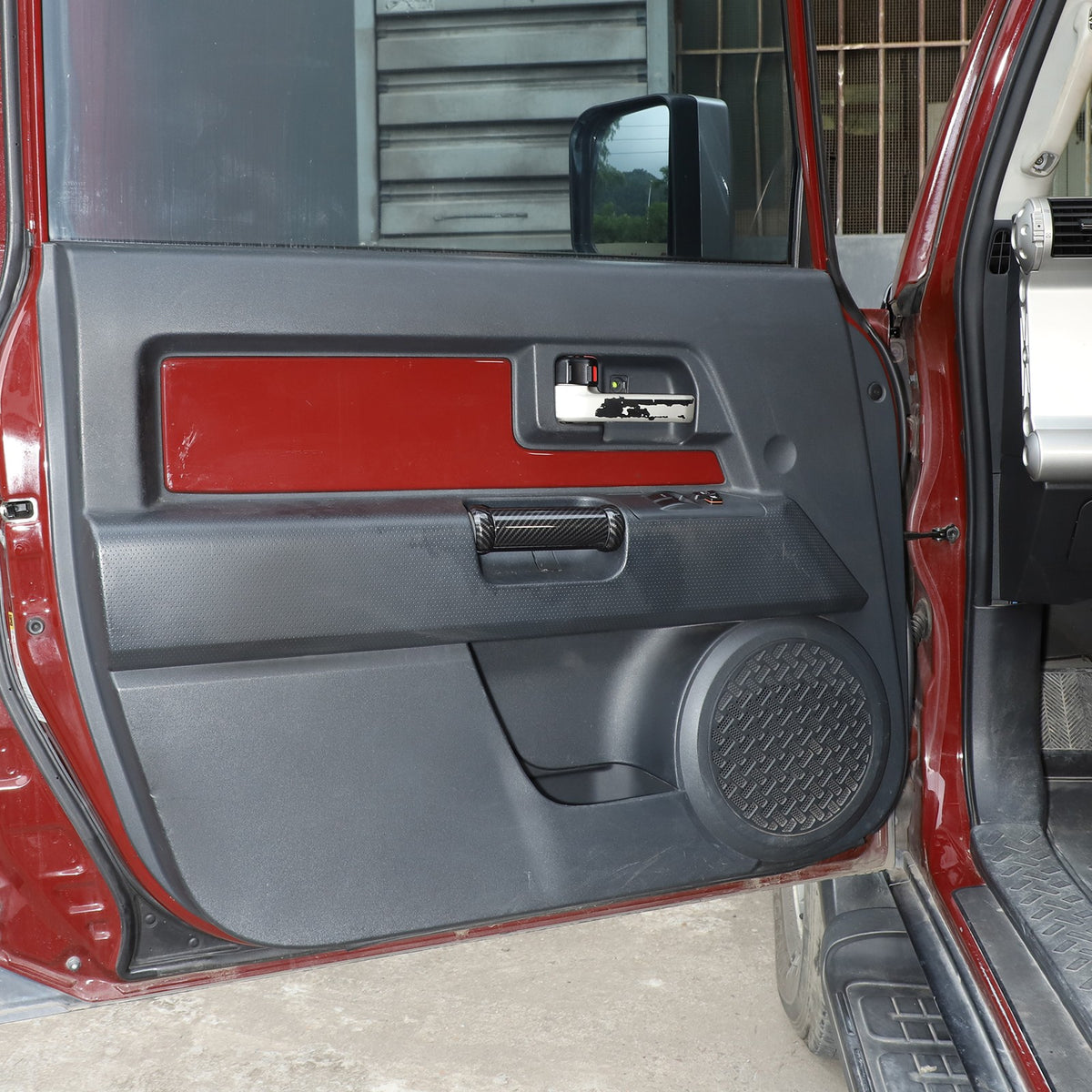 Carbon Fiber ABS Inner Door Handle Cover Trim For Toyota FJ Cruiser 2007-2021 6