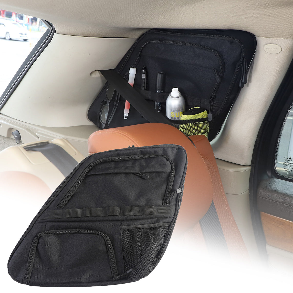 Car Trunk Side Window Storage Bag Tool Bag For Land Rover Range Rover Sport 2010 4