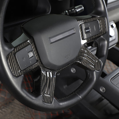 Real Dry Carbon Fiber Full Interior Trim Set For LR Defender 90 110 L663 20-23 8