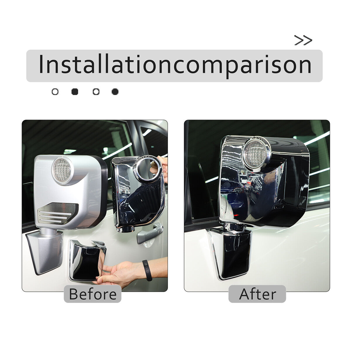 Chrome Door Handles Mirror Caps Tailgate Cover Kit For FJ Cruiser 2007-21 4