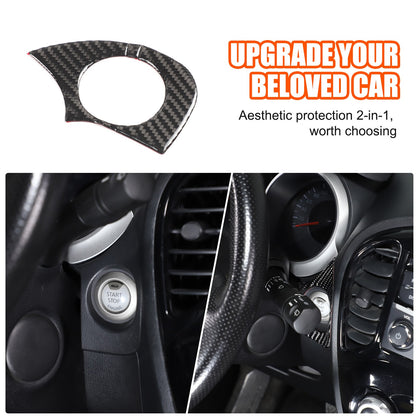 Soft Carbon Fiber Interior Center Console trim Sticker For Nissan Juke 2011-2019 233