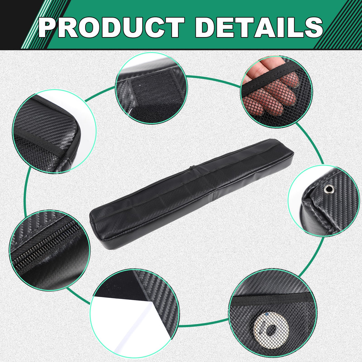 Carbon Fiber ABS Tailgate Trunk Storage Bag Tray For Toyota FJ Cruiser 07-21 US 3