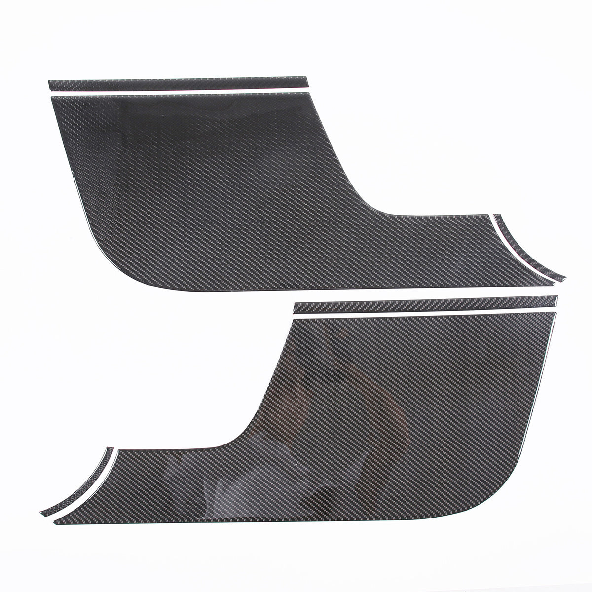 Carbon Fiber Front Door Anti-kick Panel Sticker For Toyota FJ Cruiser 2007-2021 11