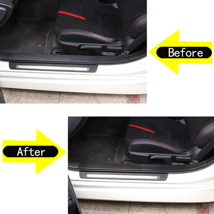 Door Sill Plate Protector Guards Strip Cover Trim For Toyota GR86/Subaru BRZ 22+ 10