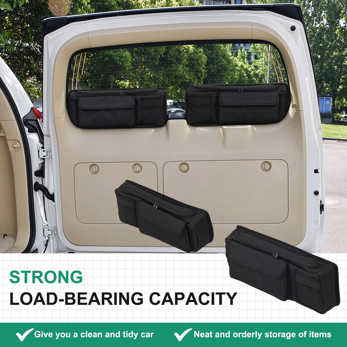 Rear Tailgate Window Storage Bag Tray For Toyota Prado J150 2010-2017 1