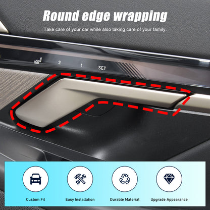 Real Carbon Fiber Interior Door Handle Cover Trim for BMW 5 Series G60 2024+ 10