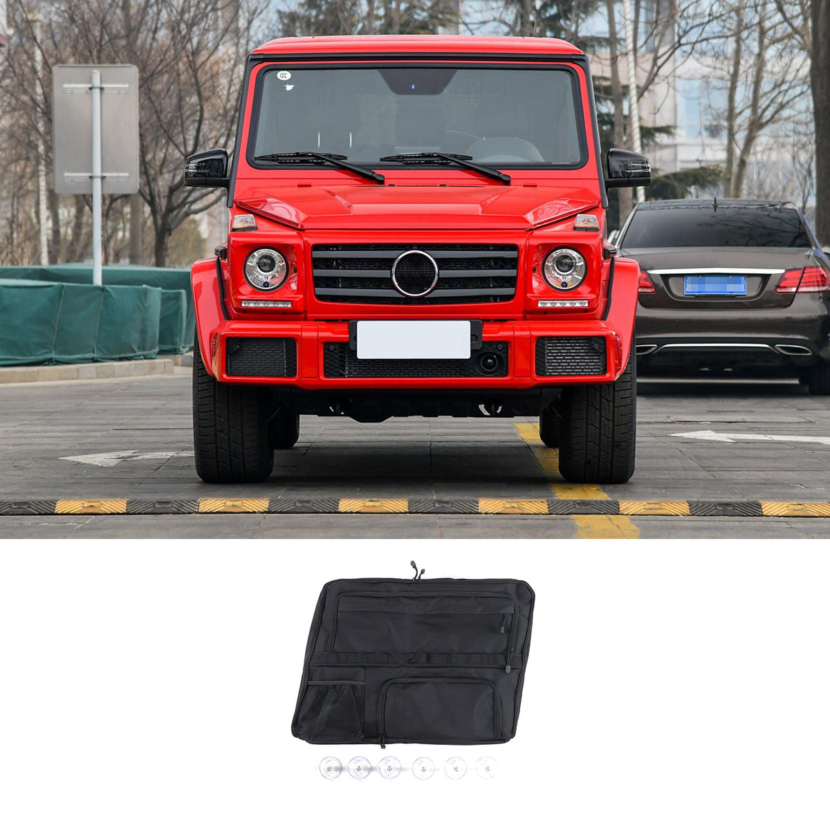 Car Trunk Left Side Window Storage Bag Tool Bag For Mercedes Benz G-Class 04-18 10
