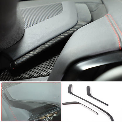 Real Carbon Fiber Console Side Dashboard Trim L Strip For Corvette C8 20-25 US 2