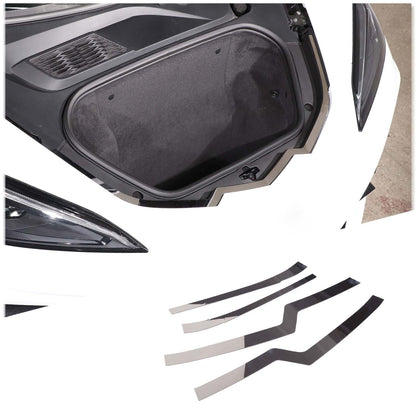 Frunk Trunk Front Nose Cap Panel for C8 Corvette 20-26 Polished Stainless Steel 6