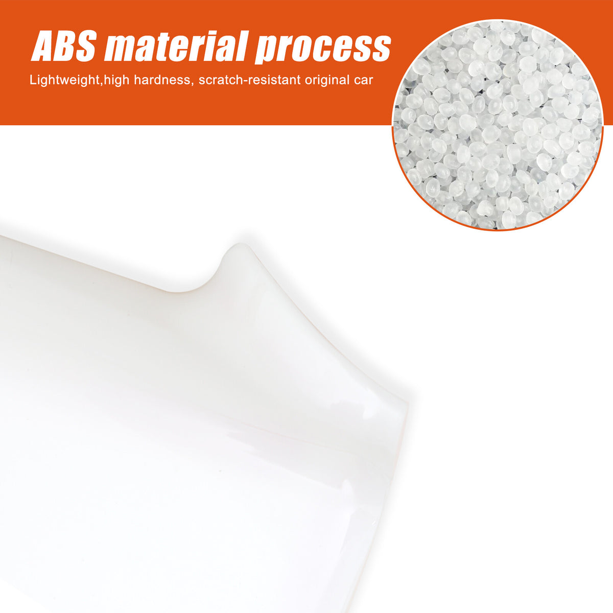 White ABS Exterior Rearview Mirror Cover For Mercedes Benz Smart 2009-2015 3
