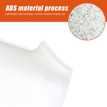 White ABS Exterior Rearview Mirror Cover For Mercedes Benz Smart 2009-2015 3