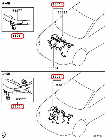 Mitsubishi OEM Engine Wire Harness 8541A589 for Mitsubishi Lancer Evolution X MR 3