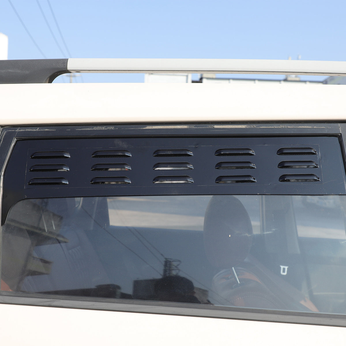 Black Rear Door Window Louver Air Vent Panel Trim Cover For Kia Soul 2009-2013 19