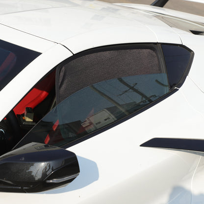 Car Front Window Screen Sun Shade Mesh Cover For Corvette C8 2020-26 20