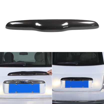 ABS Carbon fiber Tailgate Trunk Handle Cover Trim For FIAT 500 2011-23 20
