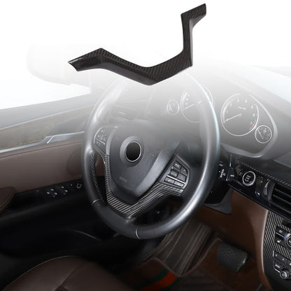 Real Dry Carbon Fiber Center Volume CD Switch Panel Trim For BMW X5 X6 F15 14-18 18